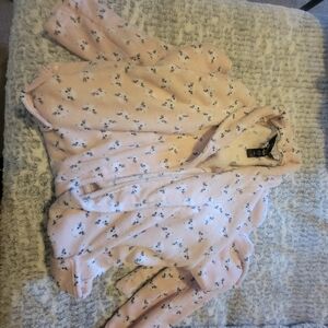 Soft Pink Cat Kids Robe